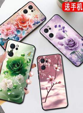 秋昊适用于opporeno7手机壳oopr7超好看PFJM10唯美Reno7春天Ren07花卉0PP0Ren07小清新pfjm10软胶reon7时尚re