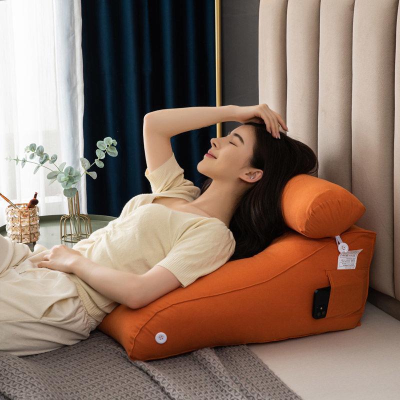 三角床垫大靠背床枕软袋护腰宿舍客厅沙发榻榻米枕腰枕