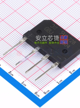 整流桥 GBJ804-F GBJ DIODES(美台) 电子元器件配单全新原装