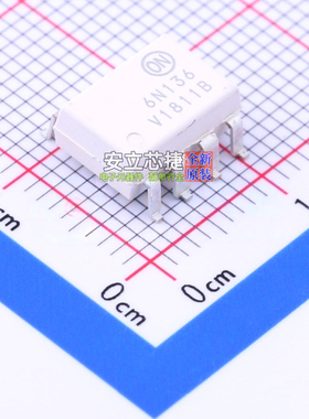 逻辑输出光耦 6N136SDVM SOP-8-2.54mm onsemi(安森美) 全新原装