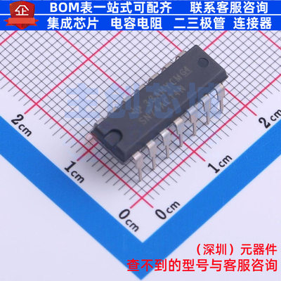 反相器 SN74AC14N PDIP-14 TI/德州 电子元器件配单全新原装