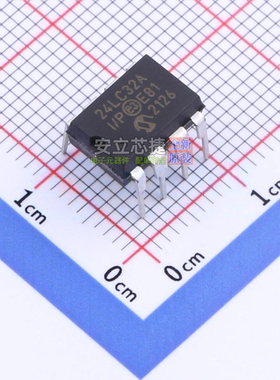 EEPROM 24LC32A-I/P PDIP-8 MICROCHIP(微芯) 电子元器件全新原装