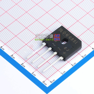 整流桥 GBU6J GBU-4 onsemi(安森美) 电子元器件配单全新原装