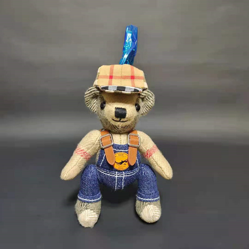 thumbnail for Factory Direct Sales Cute Plush Teddy Doll Car Pendant Couple Backpack Keychain Bear Pendant