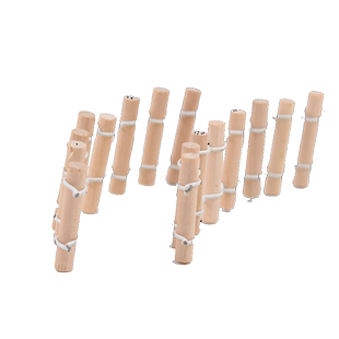 diy手工制作材料沙盘模型微缩景观场景摆件 圆木围栏 木质小栅栏