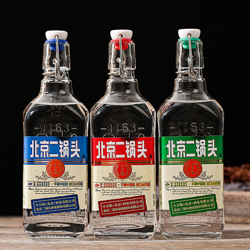 永丰牌北京二锅头小方瓶白酒二锅头粮食酒永丰北京二锅头