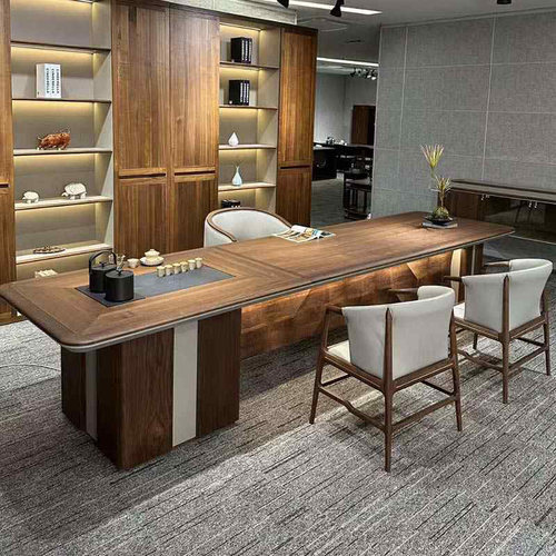 新中式实木茶桌椅组合