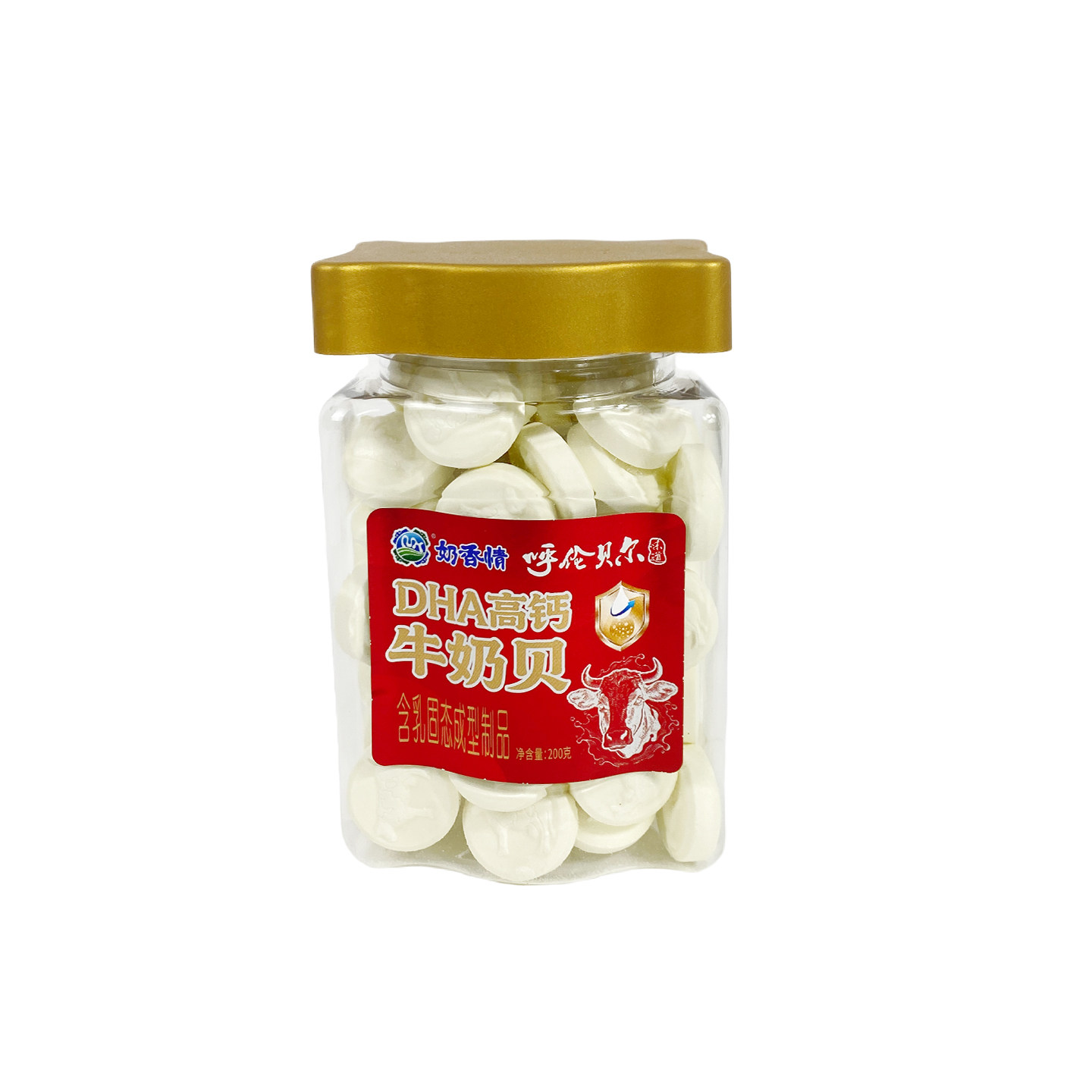 奶香情 DHA高钙牛奶贝200g内蒙古特产呼伦贝尔味道干吃奶贝奶片