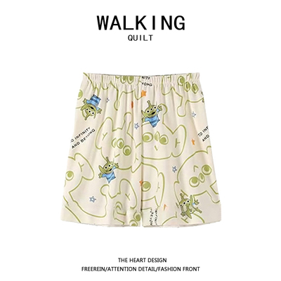 卡通短裤女遛弯裤三眼仔夏季