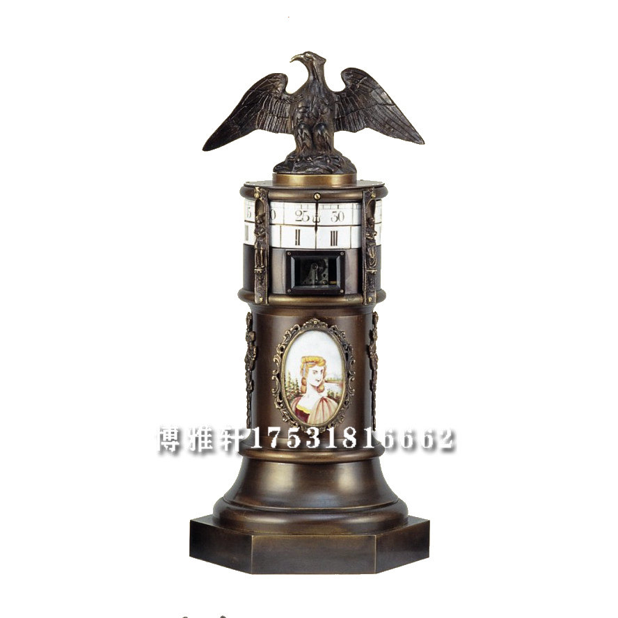 钟表古典机械纯铜塔钟老式发条仿古董创意古典台钟