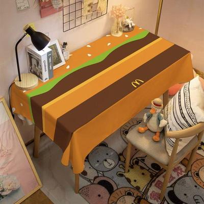 可爱汉堡桌布长方形麦门