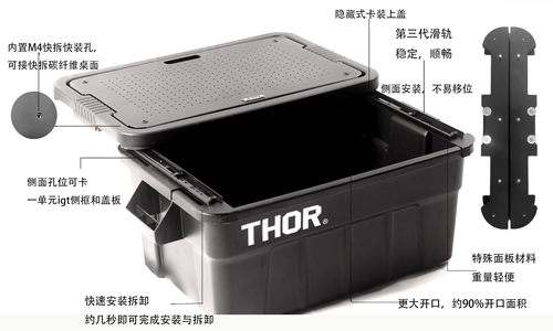 三代THOR收纳箱滑轨索尔箱MG二代滑轨igt户外收纳thor收納箱滑軌
