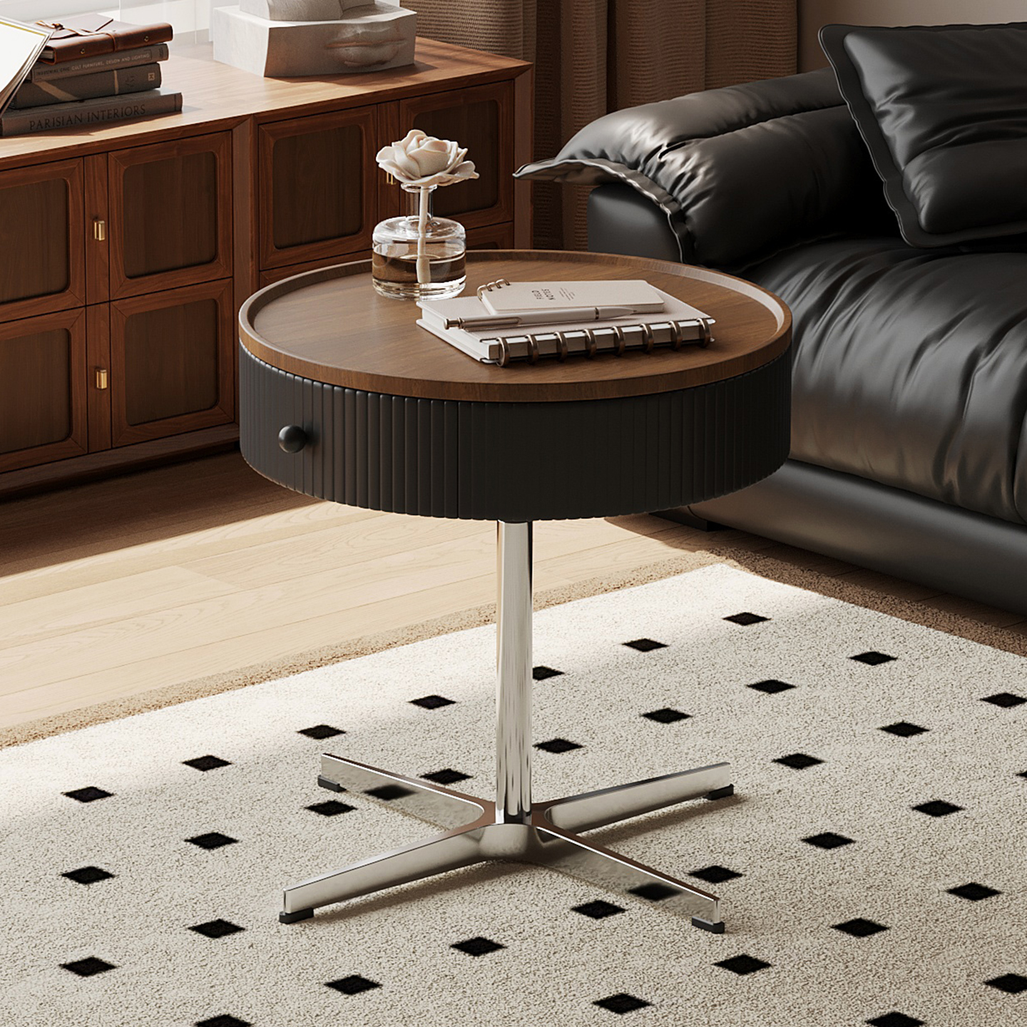 祖赛简约现代不占空间升降茶几