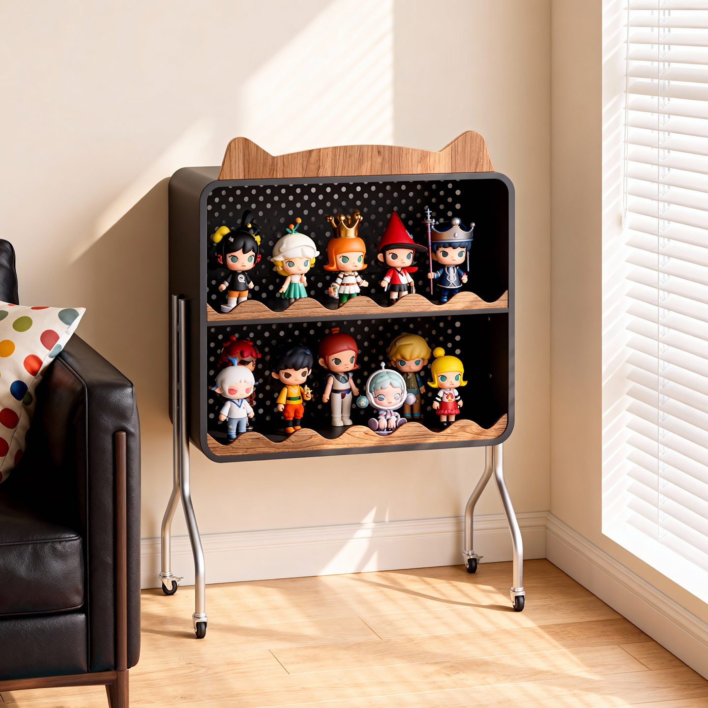 祖赛高颜值不占地铁艺收纳柜