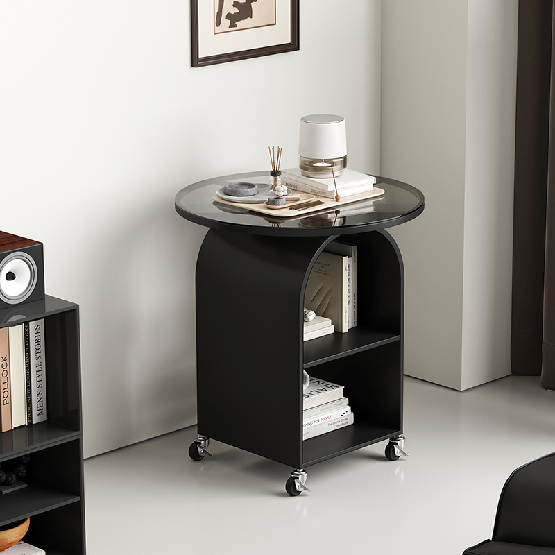 祖赛侘寂风玻璃可移动小边桌