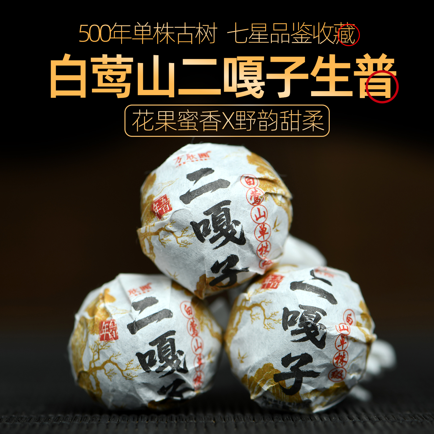 500年单株白莺山二嘎子古树生普