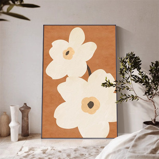 现代轻奢北欧风莫兰迪装 饰画客厅沙发背景墙落地画大幅玄关挂画