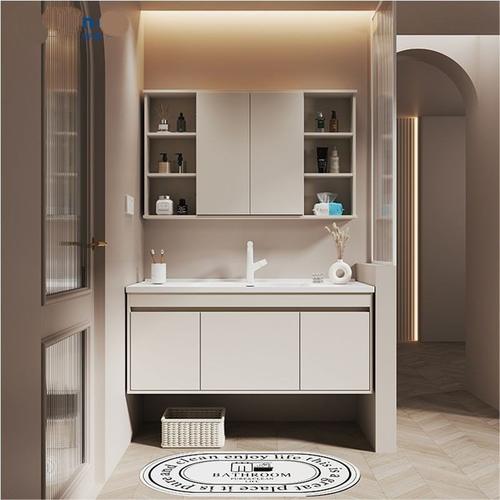 风水镜浴室柜组合79/89/99/109/119一体陶瓷盆卫生间洗脸盆柜组合