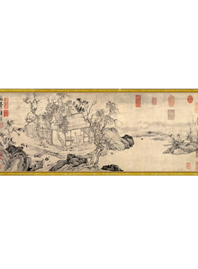 古代新款名家卷轴画画横幅可定制