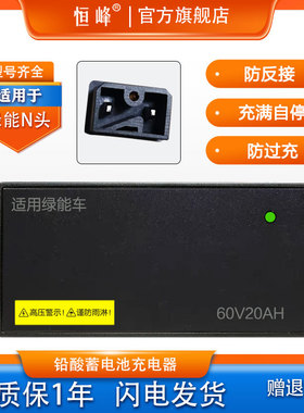 适配绿能电动车充电器48V12AH60V20AH72V30A84V32A96V原装N头接口