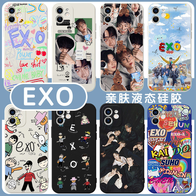 exo手机壳苹果13华为mate60周边iphone15promax小米14边伯贤vivo朴