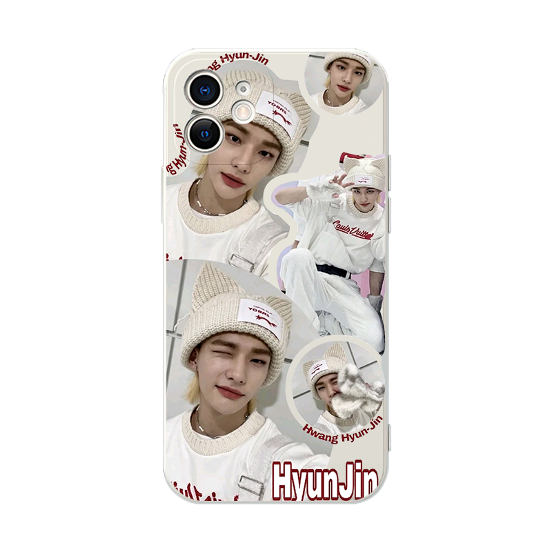 straykids手机壳苹果14华为mate60黄铉辰iPhone16Promax小米15李龙馥OPPO同款12skzoo40kpop13周边pura70适用 - 白底图