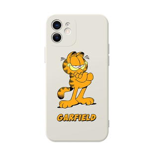 加菲猫手机壳苹果13华为p40可爱iPhone14promax卡通12小米11猫猫oppo网红vivo漫画mate40联名30超萌x周边xr猫