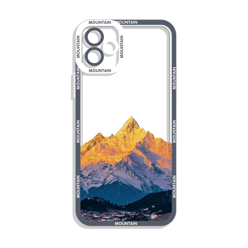 崇山峻岭手机壳苹果16pro华为pura70风景iPhone15Promax日落小米14日照金山OPPO雪山vivo落日13高级感12适用x