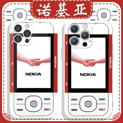 诺基亚图案复古风趣味电话机