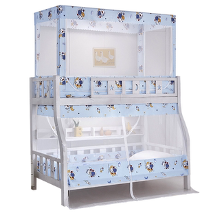 子母床1.5米上下铺梯形高低双层儿童床1.2米1.35米家用上下床蚊帐