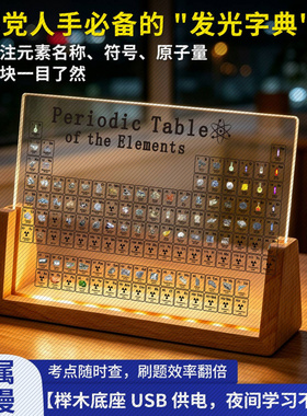 跨境代发3D元素周期表摆件