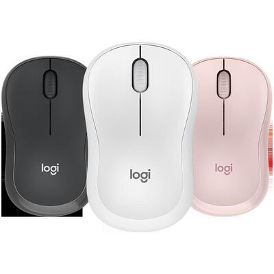 罗技M240无线蓝牙轻音鼠标办公粉色女生静音ipad平板电脑键盘套装