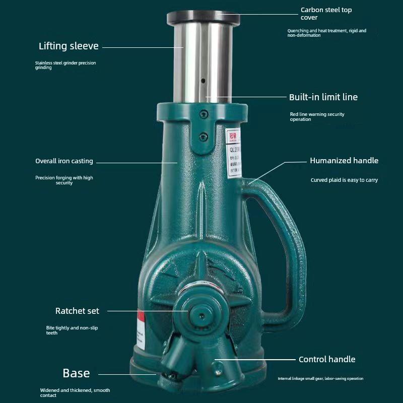螺旋0kg顶新齿轮手摇曲柄5吨10T20T32吨50t短重机械0kg顶