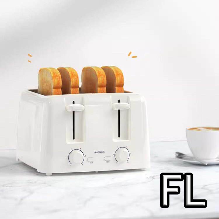 德国多功能烤面包机家用全自动小型多士炉早餐4片烘烤加热吐司机
