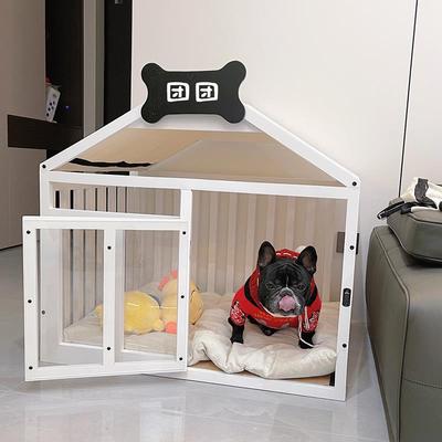 实木房子型狗屋室内小型犬狗窝四季通用狗笼大型犬豪华宠物狗别墅