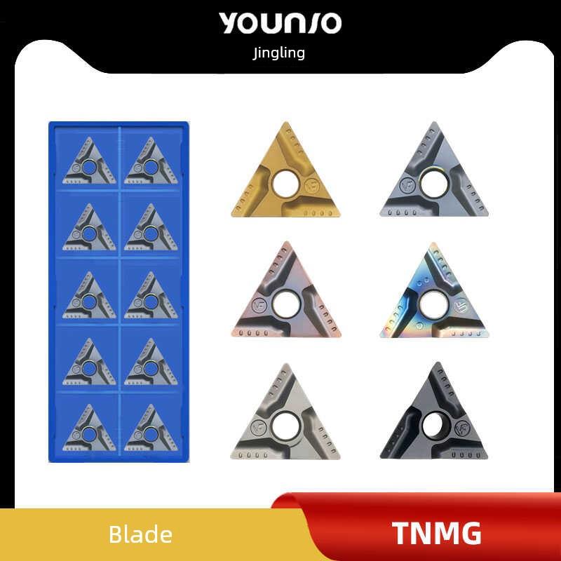 优尼奥Vf槽型三角车刀耐磨软钢金属陶瓷刀片Tnmg 160404 R-Vf
