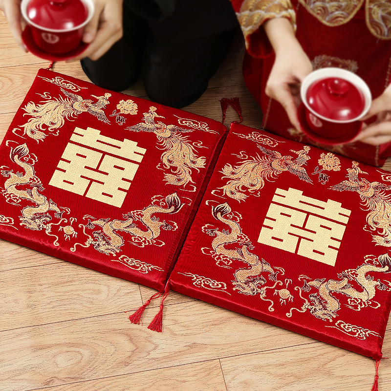 结婚跪垫坐福垫子改口跪拜垫子