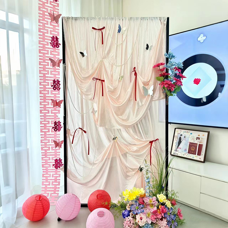 多巴胺套装结婚婚房装饰客厅kt板