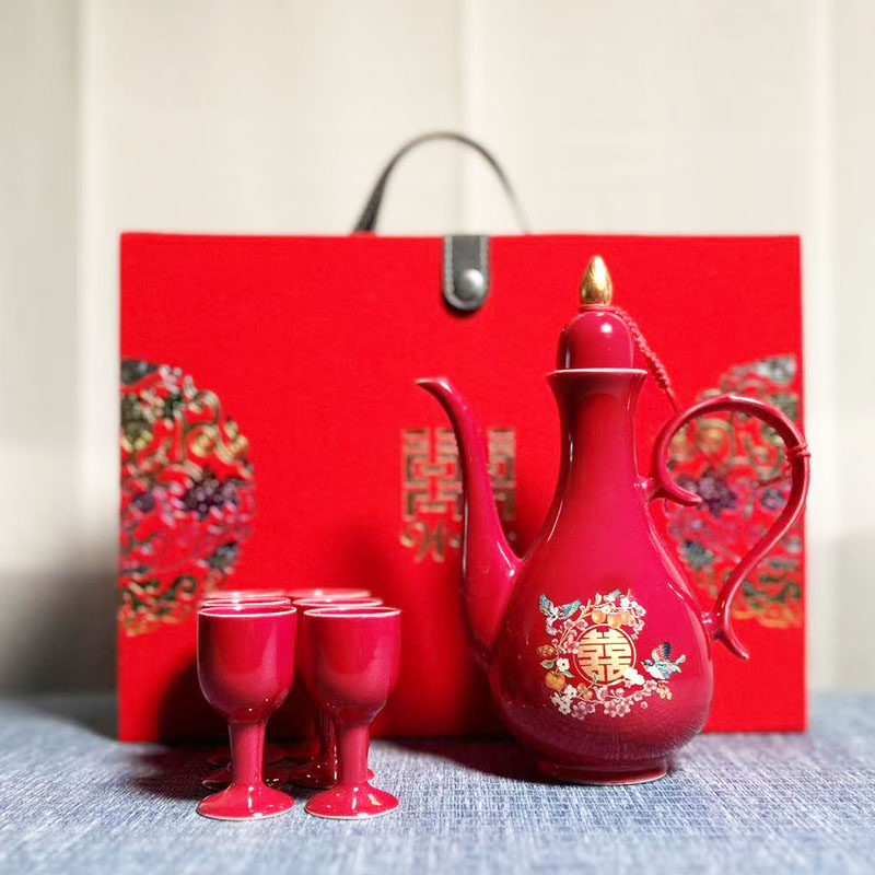 结婚酒具酒壶酒杯礼物送新娘新人闺蜜陪嫁敬酒杯新婚礼品婚伴手礼,节庆用品/礼品,陪嫁用品套装,淘宝优惠券,粉丝福利购,淘宝优惠卷