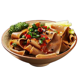 麻酱凉皮0脂荞麦面皮即食非油炸凉面速食免煮拌面网红代餐整箱批