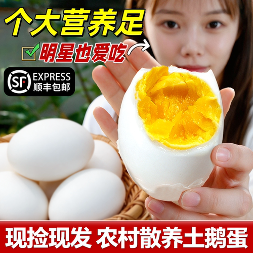 孕产妇放心吃的特大新鲜生鹅蛋