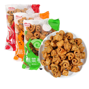 香葱蔬菜卷独立小包装混合味膨化小零食休闲办公解馋河南特产小吃