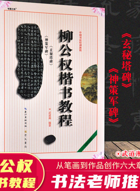 中国书法培训教程《柳公权楷书神策军碑玄秘塔碑》毛笔书法字帖基础入门讲解老年大学生培训自学成人临摹范字