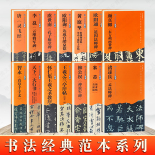 柳公权颜真卿张猛龙碑书法经典行书楷书毛笔软笔 练字帖附简体旁注中小学书法教育临摹范本技法示范临本讲解