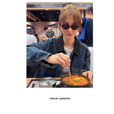 对ban开发 IC*吴千语 孙燕姿同款撞色洗水牛仔外套|现货发