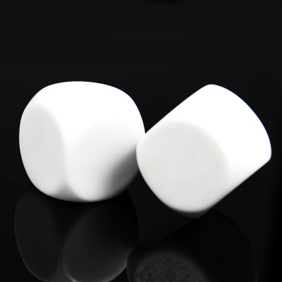 圆角空白骰子早教教具筛子游戏桌游色子玩具配件写字画画塞子骰粒