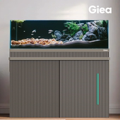 高逸领硕鱼缸底柜落地式 家用客厅小型方形木质家庭开放式 简约