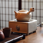 品陶堂草木灰黑晶炉泡茶炉煮茶壶煮茶器网红电陶壶简约烧水壶泡茶