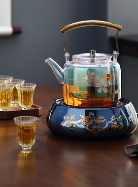 品陶堂茶炉玻璃蒸煮器电套装
