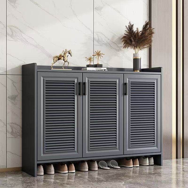 简约全铝合金属鞋柜家用门口户外室外防水防晒阳台可定制柜子整装